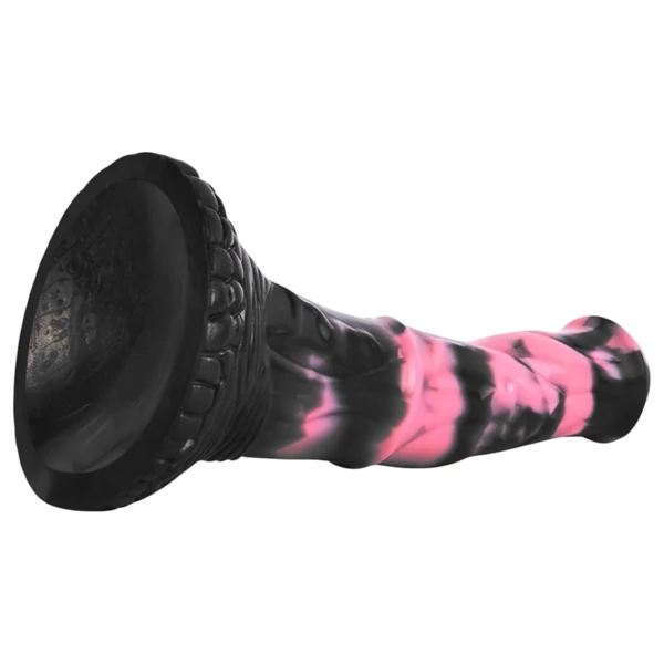 Bad Horse - szilikon ló pénisz dildó - 18 cm (fekete-pink)