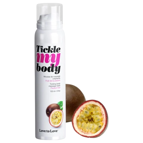 Tickle my body - bizsergető masszázs hab - passion fruit (150ml)