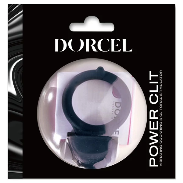 Dorcel Power Clit - vibrációs péniszgyűrű (fekete)
