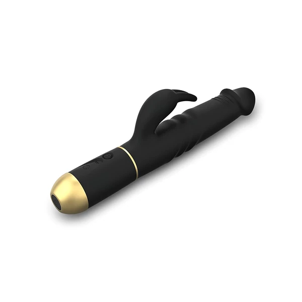 Dorcel Furious Rabbit 2.0 - lökő csiklókaros vibrátor (fekete)