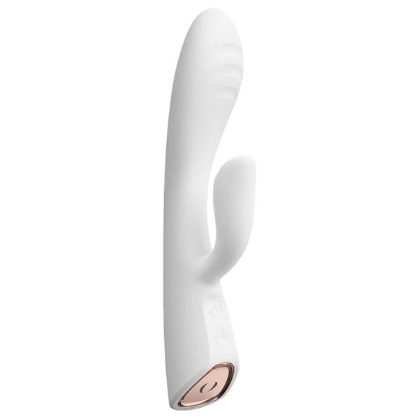 Dorcel Flexi Rabbit - melegítős csiklókaros vibrátor (fehér)