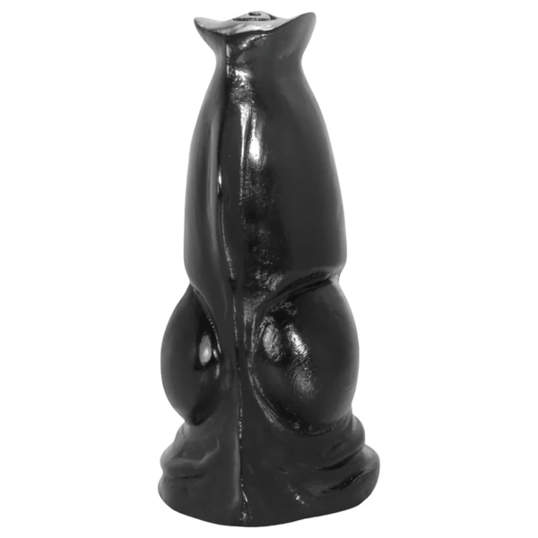 AnimHole Wolf - farkas pénisz dildó - 21 cm (fekete)