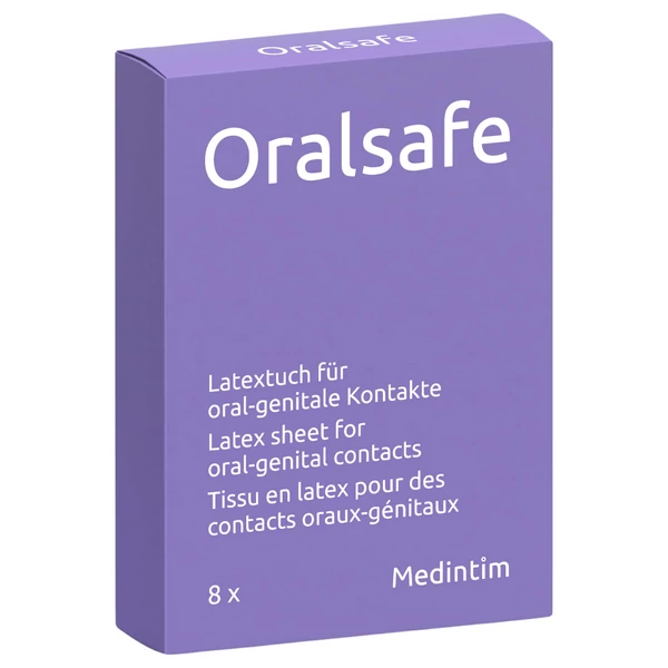 Medintim Oralsafe nyalókendő - latex óvókendő orális szexhez - 8 db