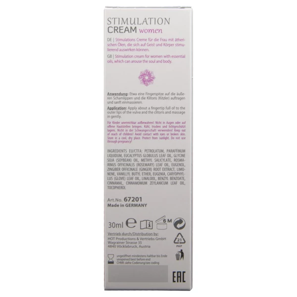 HOT Shiatsu Joyful - stimuláló krém nőknek (30 ml)