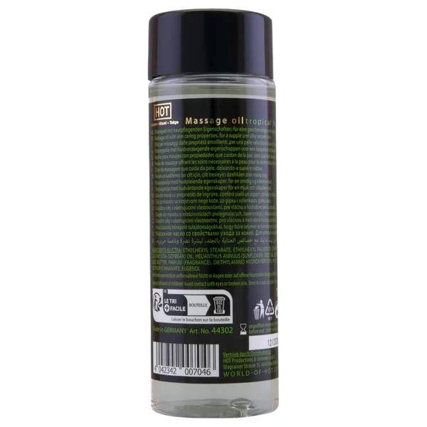 HOT bőrápoló masszázsolaj - trópusi gyümölcs (100 ml)