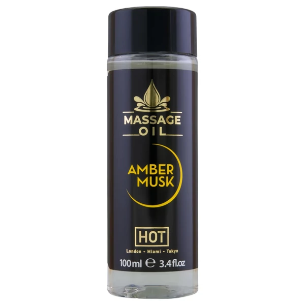 HOT bőrápoló masszázsolaj - borostyán pézsma (100 ml)