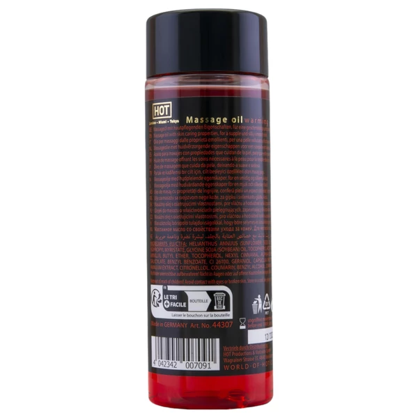 HOT bőrápoló masszázsolaj - melegítő hatású (100 ml)