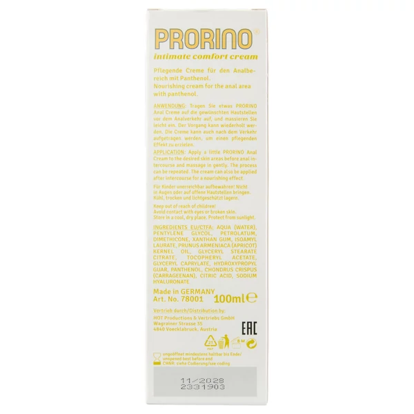 HOT Prorino - anál ápoló krém (100 ml)