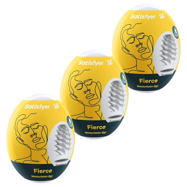 Satisfyer Egg Fierce - tojás maszturbátor szett (3 db)