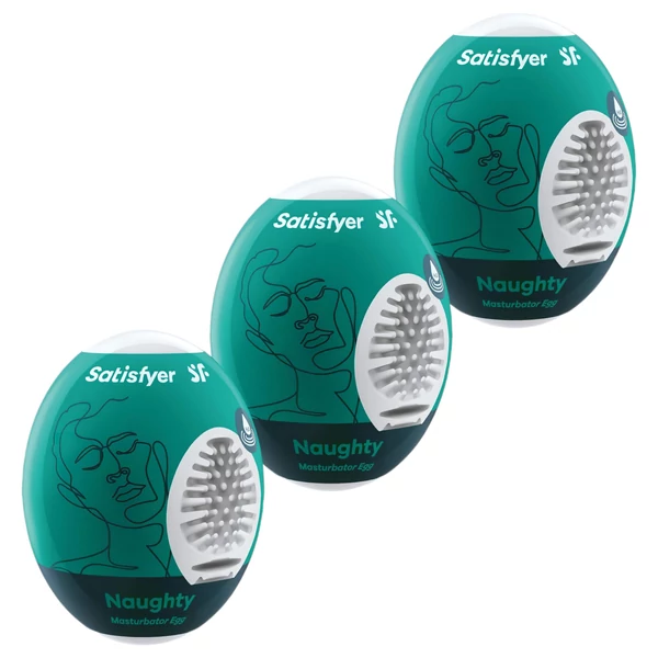 Satisfyer Egg Naughty - tojás maszturbátor szett (3 db)