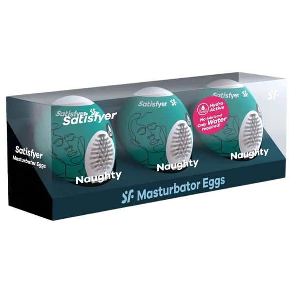 Satisfyer Egg Naughty - tojás maszturbátor szett (3 db)