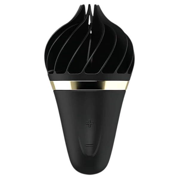 Satisfyer Sweet Treat - akkus, forgó csikló vibrátor (fekete)