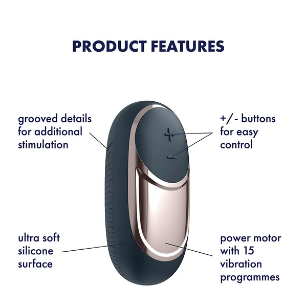 Satisfyer Dark Desire - akkus csikló vibrátor (fekete)