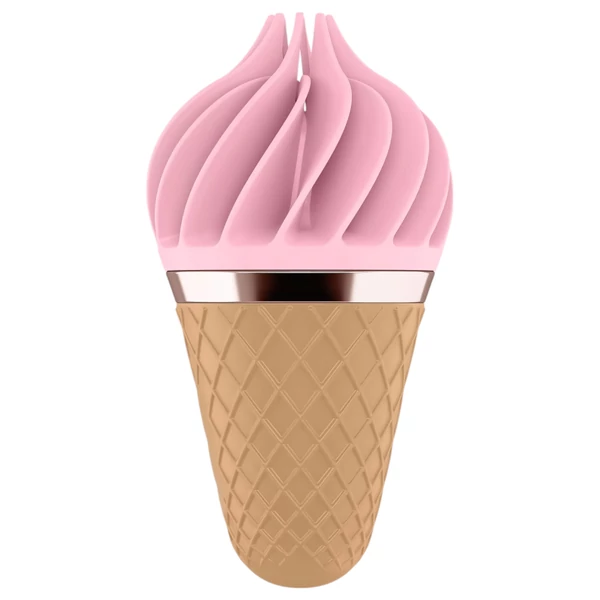 Satisfyer Sweet Treat - akkus, forgó csikló vibrátor (pink-barna)
