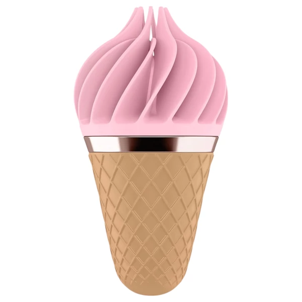 Satisfyer Sweet Treat - akkus, forgó csikló vibrátor (pink-barna)