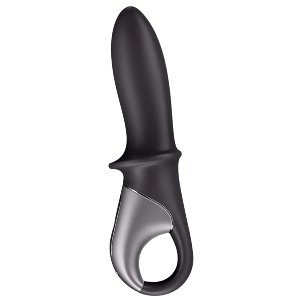 Satisfyer Hot Passion - App-vezérelt melegítő análvibrátor (fekete)