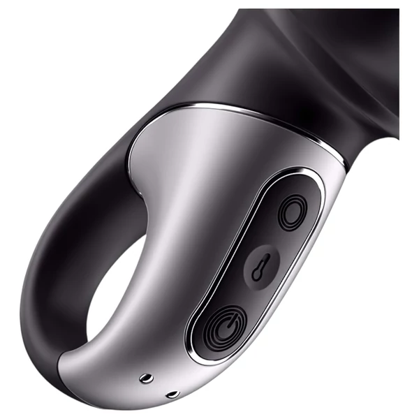 Satisfyer Hot Passion - App-vezérelt melegítő análvibrátor (fekete)