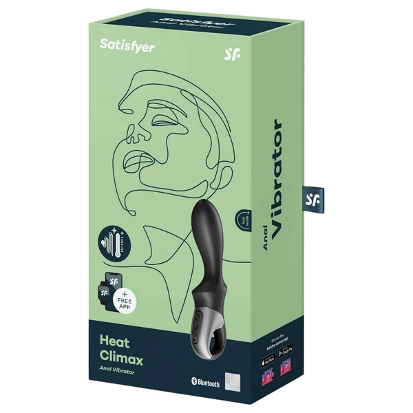 Satisfyer Heat Climax - App-vezérelt melegítő análvibrátor (fekete)