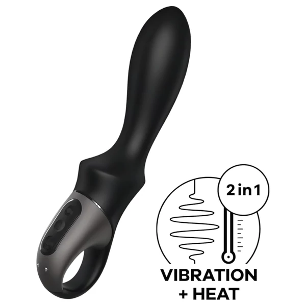 Satisfyer Heat Climax - App-vezérelt melegítő análvibrátor (fekete)