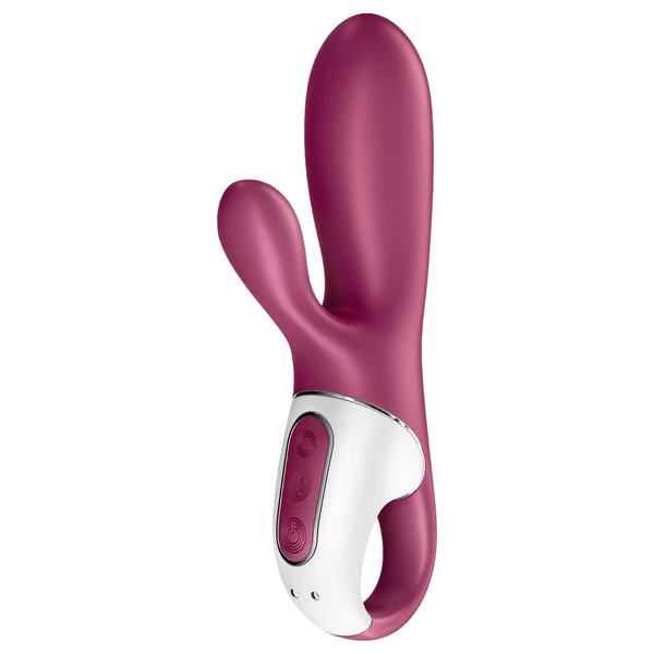 Satisfyer Hot Bunny – App-vezérelt melegítő csiklókaros vibrátor (piros)