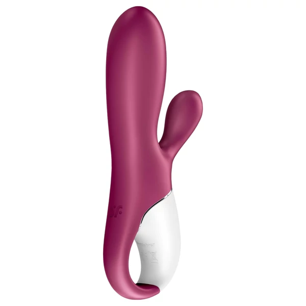Satisfyer Hot Bunny – App-vezérelt melegítő csiklókaros vibrátor (piros)