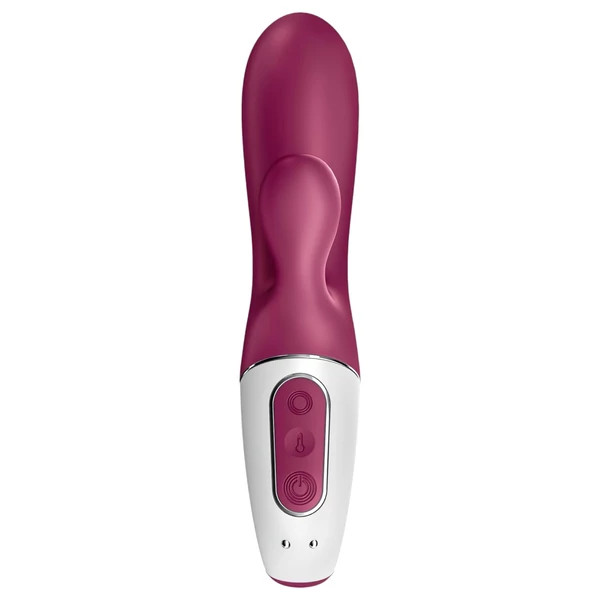 Satisfyer Hot Bunny – App-vezérelt melegítő csiklókaros vibrátor (piros)