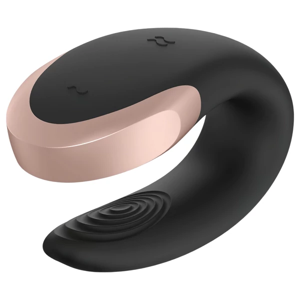 Satisfyer Double Love - App- és távirányítós párvibrátor (fekete)