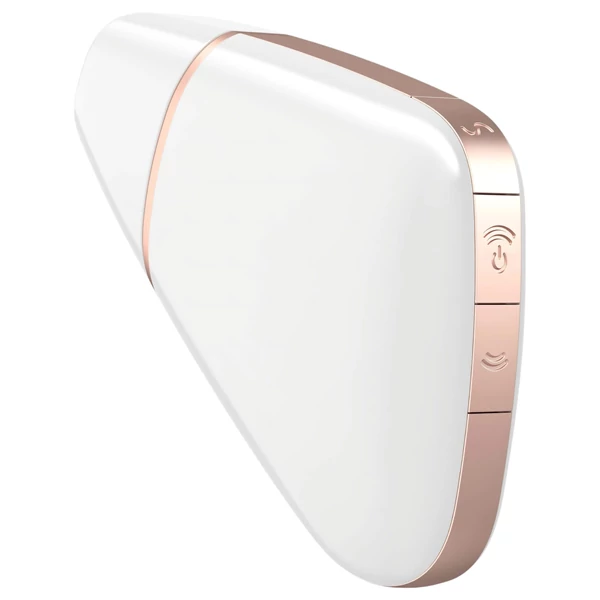 Satisfyer Love Triangle - App-vezérelt léghullámos csiklóizgató (fehér)