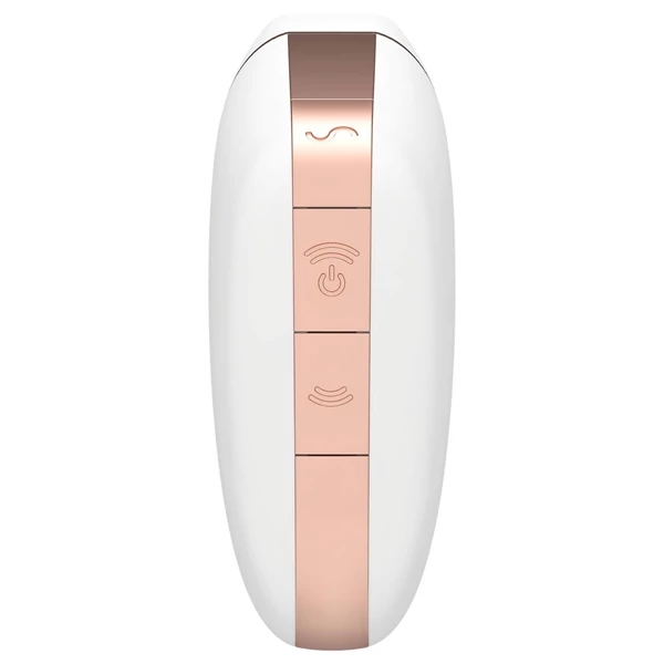 Satisfyer Love Triangle - App-vezérelt léghullámos csiklóizgató (fehér)