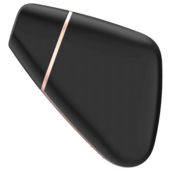 Satisfyer Love Triangle - App-vezérelt léghullámos csiklóizgató (fekete)