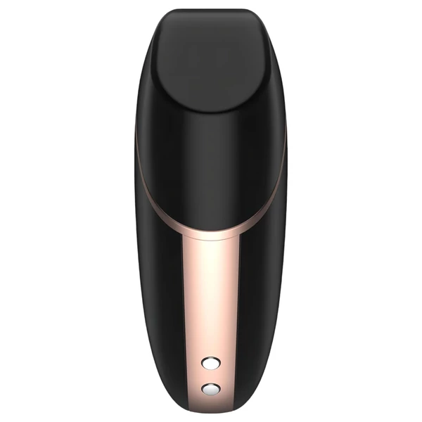 Satisfyer Love Triangle - App-vezérelt léghullámos csiklóizgató (fekete)