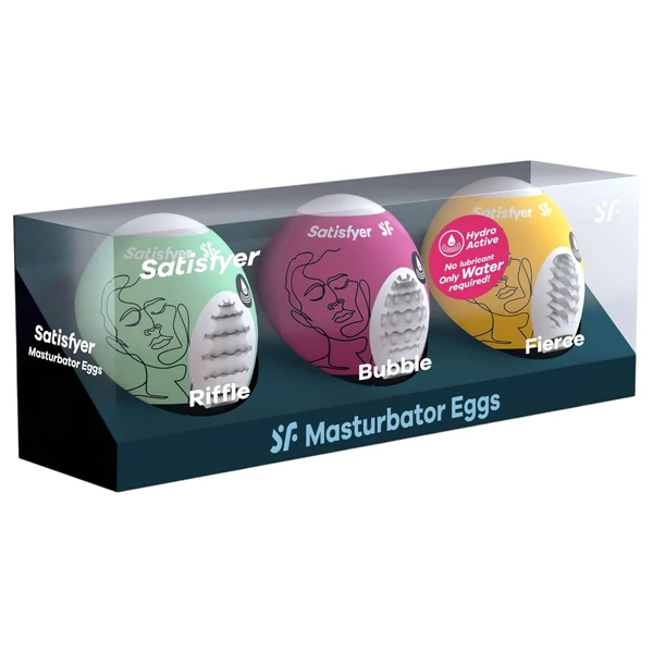 Satisfyer Egg RBF - tojás maszturbátor szett (3 db)