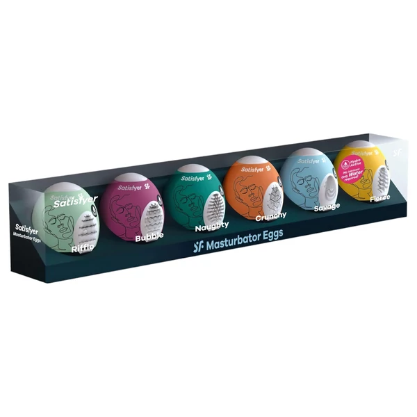 Satisfyer Egg Set - tojás maszturbátor szett (6 db)