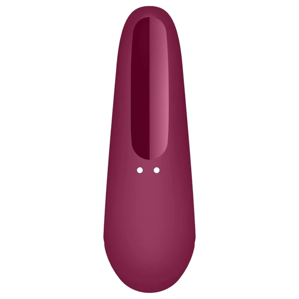 Satisfyer Curvy 1+ - App-vezérelt léghullámos csiklóizgató (piros)