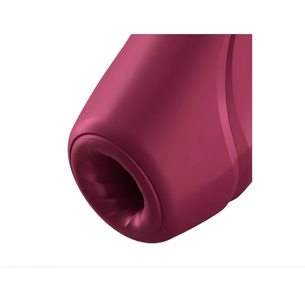 Satisfyer Curvy 1+ - App-vezérelt léghullámos csiklóizgató (piros)