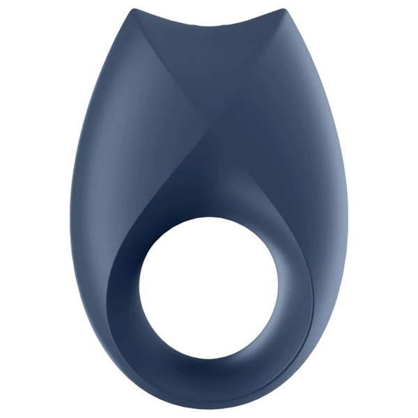 Satisfyer Royal One - App-vezérelt vibrációs péniszgyűrű, férfiaknak (kék)