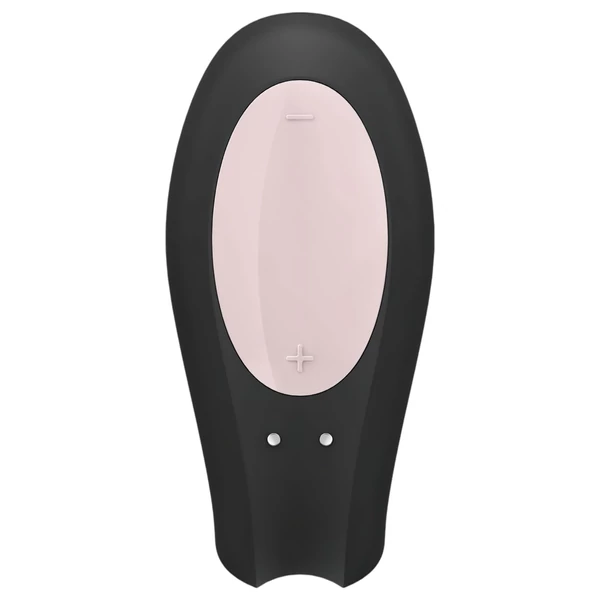 Satisfyer Double Joy - okos vízálló párvibrátor (fekete)