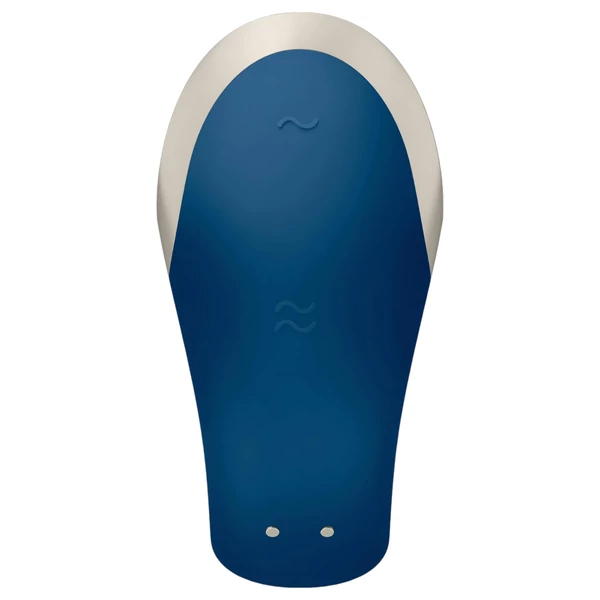 Satisfyer Double Love - App-vezérelt párvibrátor (kék)