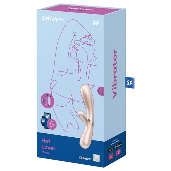 Satisfyer Hot Lover - App-vezérelt vibrátor (ezüst)