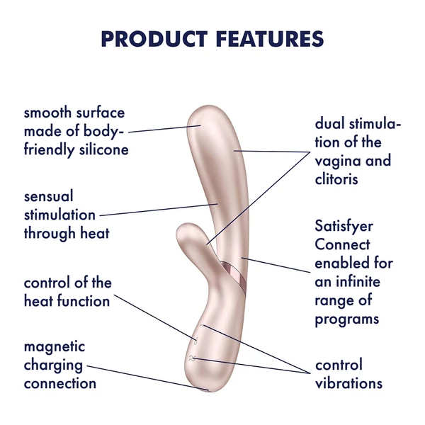 Satisfyer Hot Lover - App-vezérelt vibrátor (ezüst)