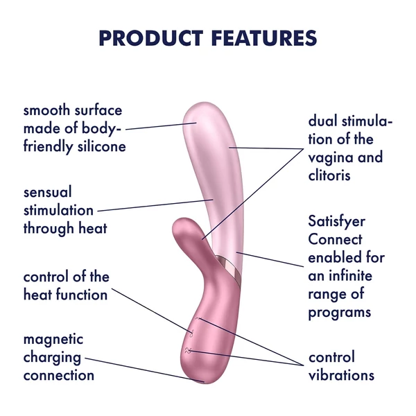 Satisfyer Hot Lover - App-vezérelt vibrátor (pink)