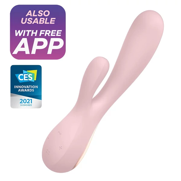 Satisfyer Mono Flex - App-vezérelt vibrátor (pink)