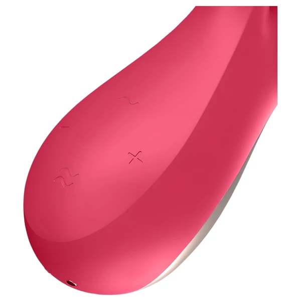 Satisfyer Mono Flex - App-vezérelt vibrátor (piros)