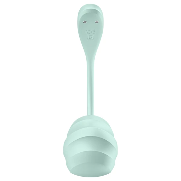 Satisfyer Smooth Petal - App-vezérelt vibrációs tojás (zöld)