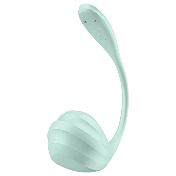 Satisfyer Smooth Petal - App-vezérelt vibrációs tojás (zöld)