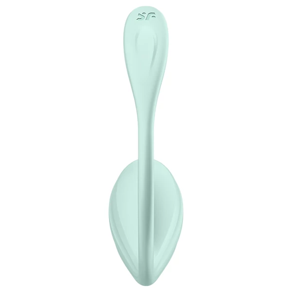 Satisfyer Smooth Petal - App-vezérelt vibrációs tojás (zöld)