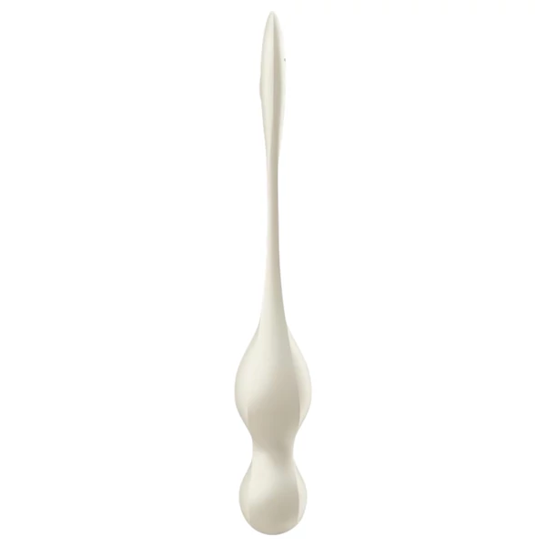 Satisfyer Love Birds 1 - App-vezérelt vibrációs gésagolyó (fehér)