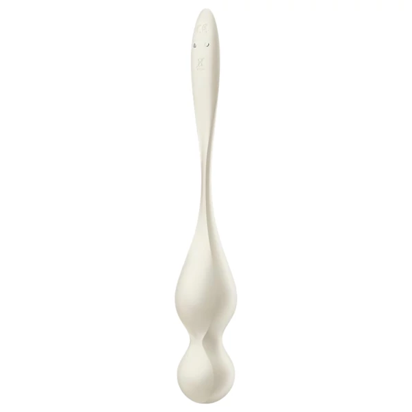 Satisfyer Love Birds 1 - App-vezérelt vibrációs gésagolyó (fehér)