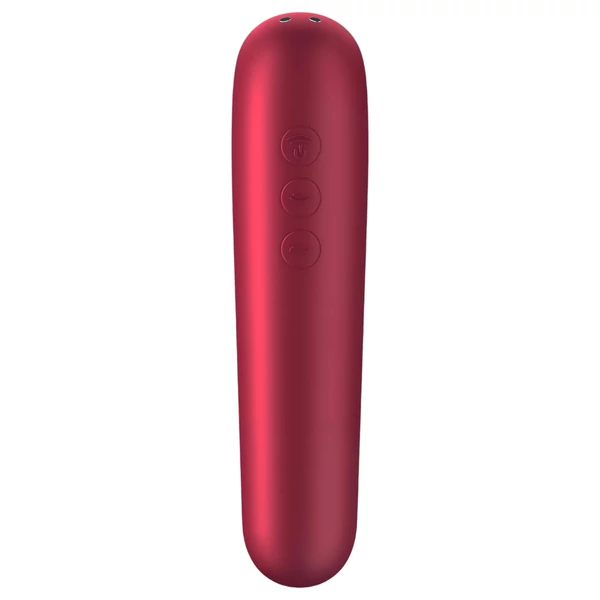 Satisfyer Dual Love - App-vezérelt csiklóvibrátor (piros)