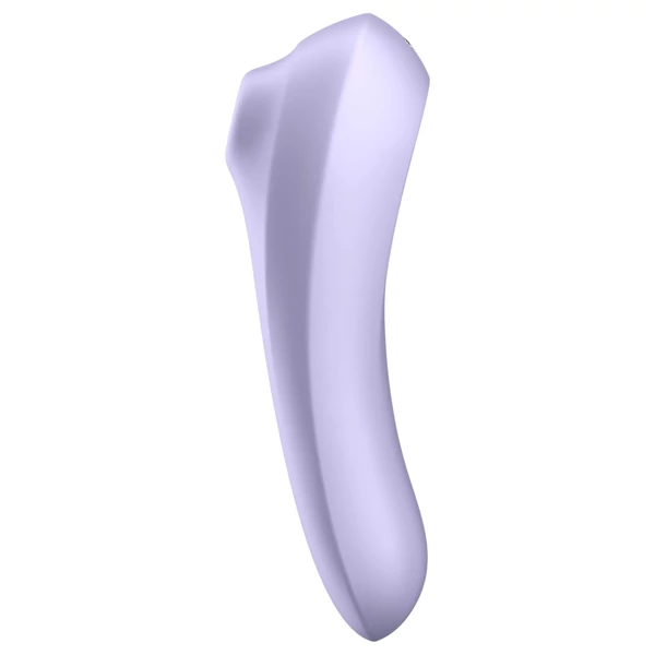 Satisfyer Dual Pleasure - App-vezérelt léghullámos 2in1 vibrátor (lila)